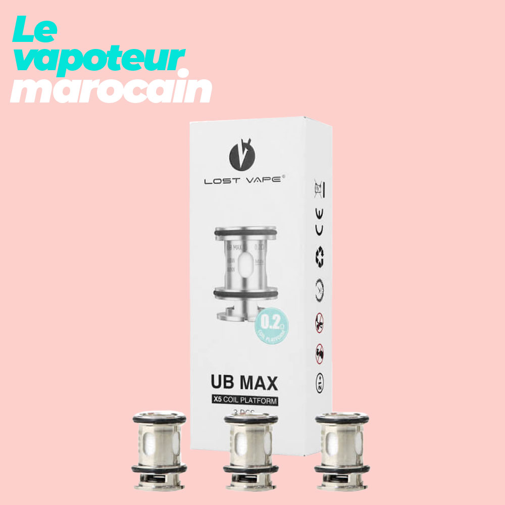 RESISTANCES UB MAX (ULTRA BOOST) X3-X5-X6 (3pcs) - LOST VAPE
