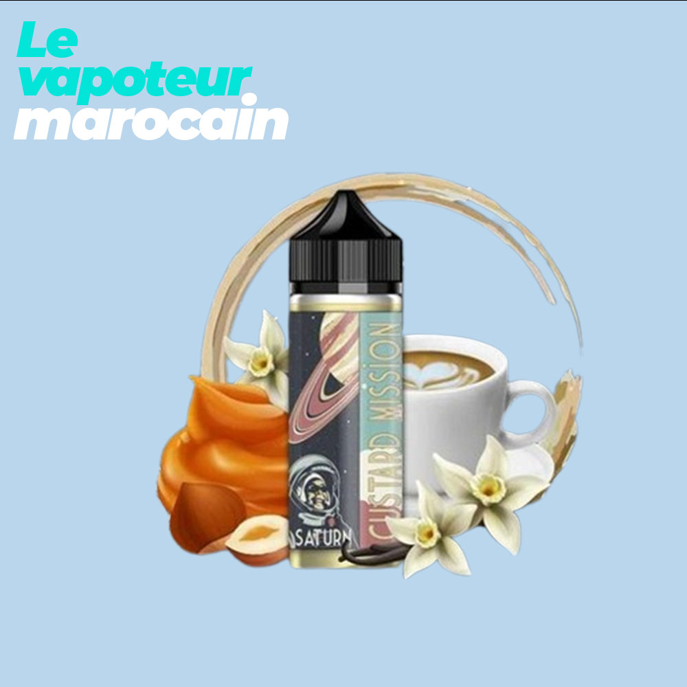 [LIQ/CUS-SAT-50ML] SATURN 50ML 0MG - CUSTARD MISSION