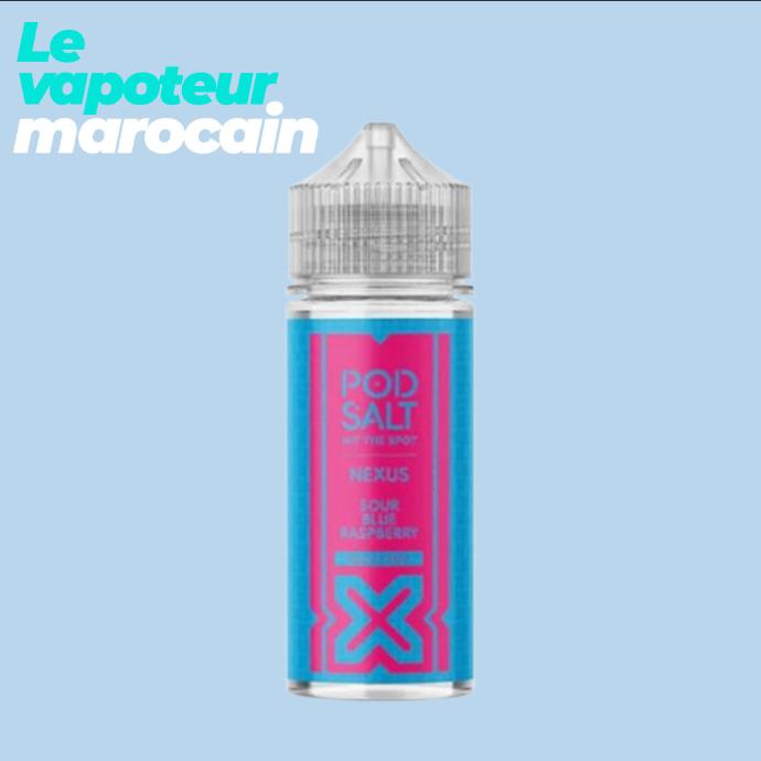 [LIQ/PSN-SBR-100ML] SOUR BLUE RASPBERRY 100ML 0MG - POD SALT NEXUS