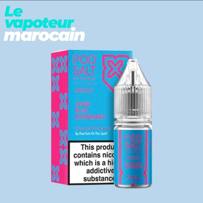 [LIQ/PSN-SBR-10ML-20MGS] SOUR BLUE RASPBERRY 10ML 20 mg sel de nicotine - POD SALT NEXUS
