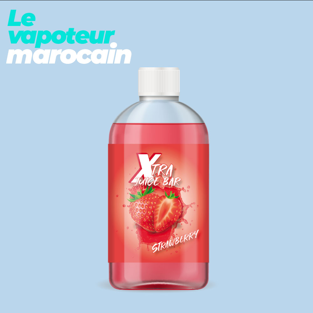 [LIQ/XJB-18-1L] STRAWBERRY 1L 0MG - XTRA JUICE BAR