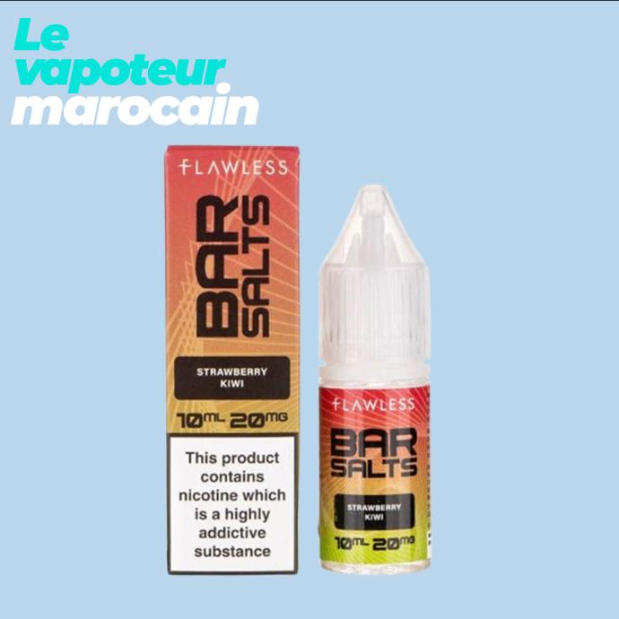 [LIQ/BAS-STK-10ML-20MGS] STRAWBERRY KIWI 10ML 20mg sel de nicotine - FLAWLESS BAR SALTS