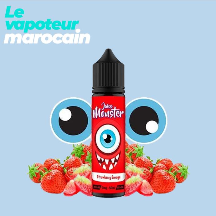 [LIQ/JUM-STS-50ML] STRAWBERRY SAVAGE 50ML 0MG - JUICE MONSTER