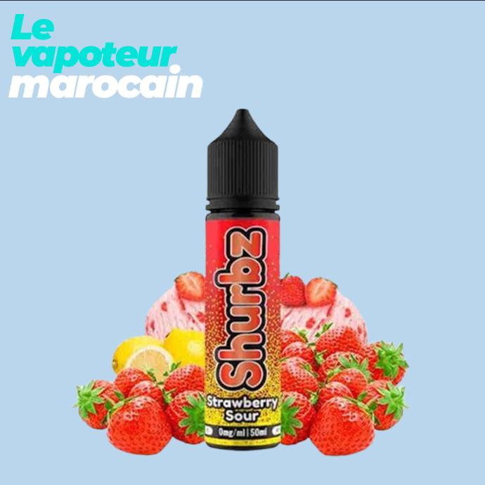 [LIQ/SHU-STS-50ML] STRAWBERRY SOUR 50ML 0MG - SHURBZ