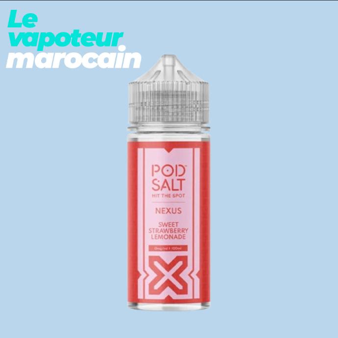 [LIQ/PSN-SSL-100ML] SWEET STRAWBERRY LEMONADE 100ML 0MG - POD SALT NEXUS