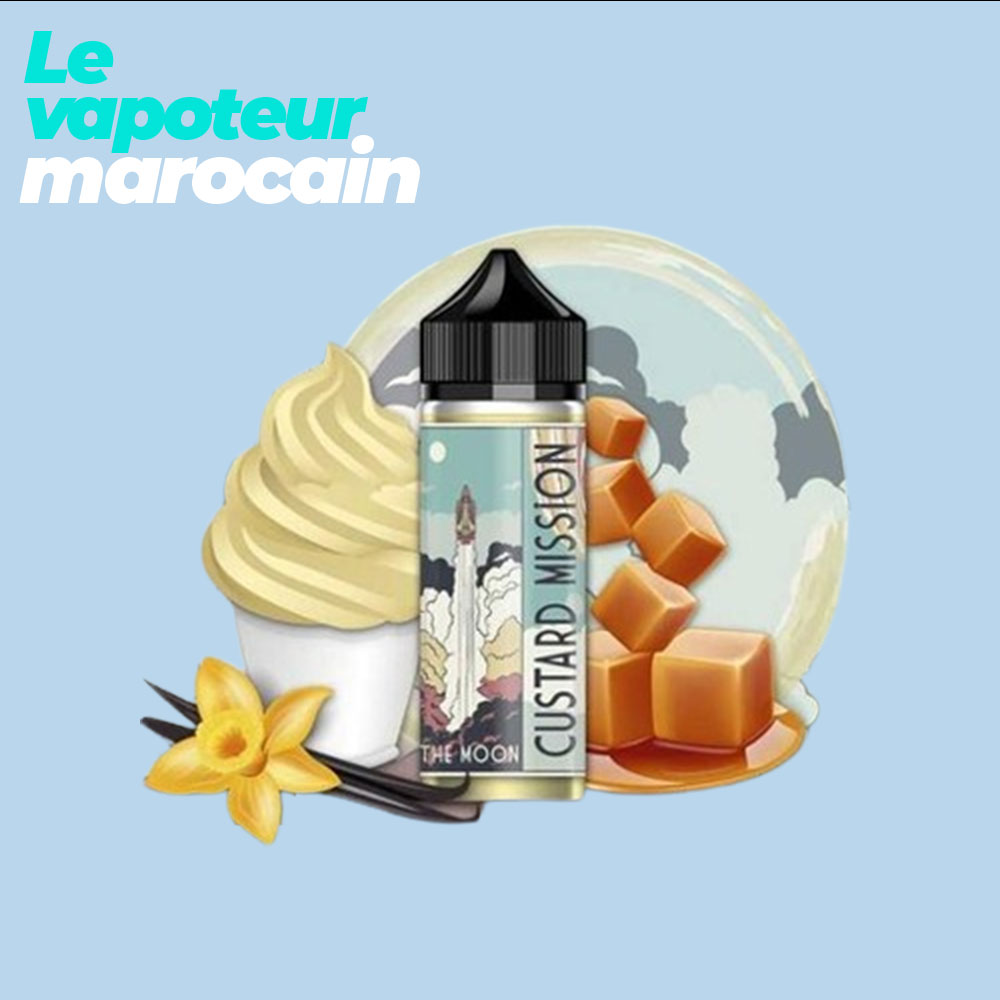 [LIQ/CUS-THM-50ML] THE MOON 50ML 0MG - CUSTARD MISSION