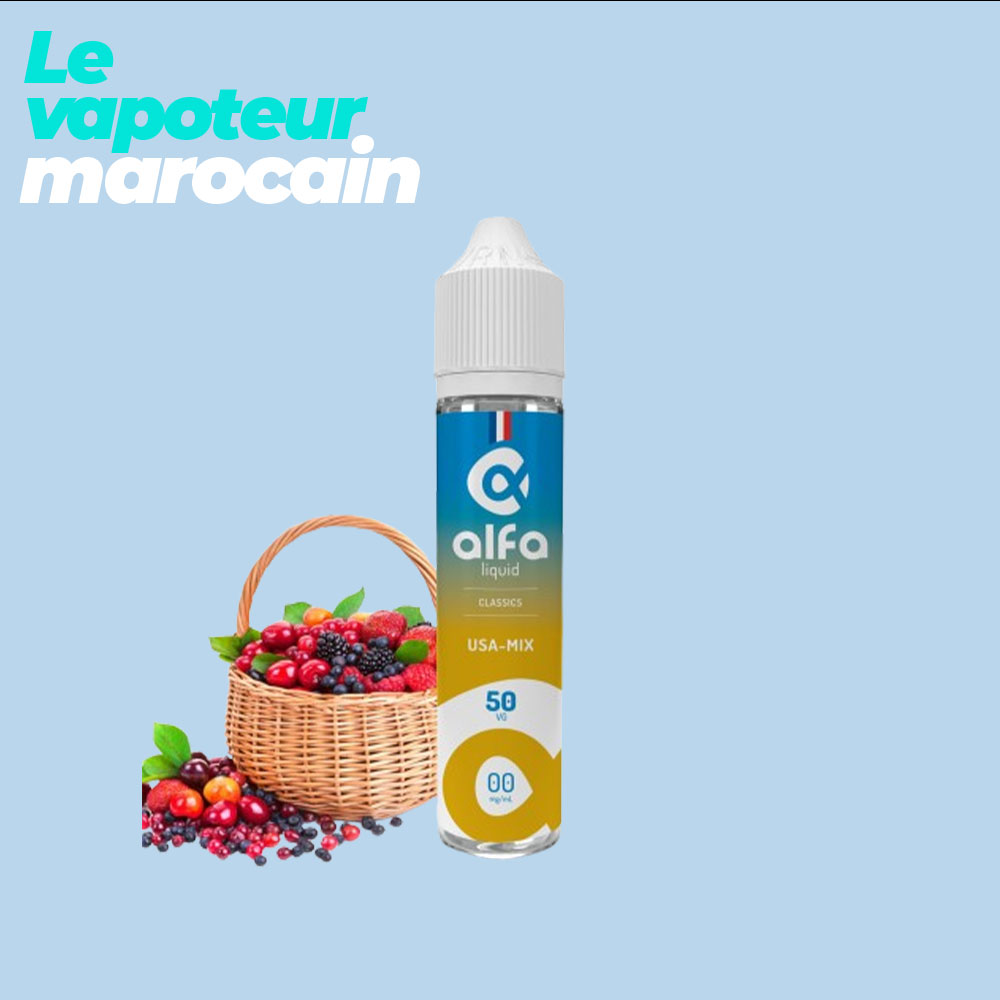 [LIQ/SIE-USA-50ML] USA-MIX 50ML 0MG - ALFALIQUID