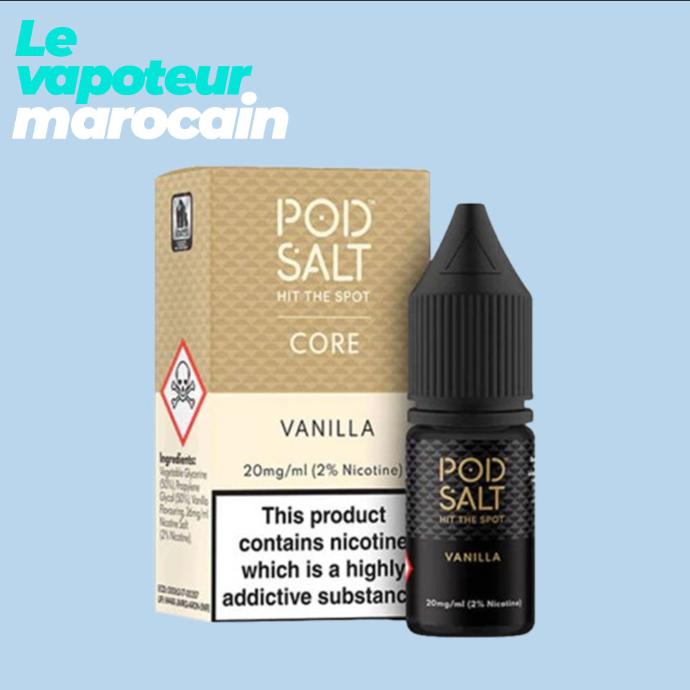 [LIQ/PSH-VAN-10ML-20MGS] VANILLA 10ML 20 mg sel de nicotine- POD SALT HIT THE SPOT
