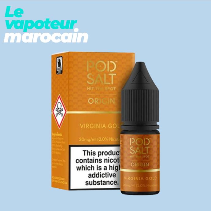 [LIQ/PSH-VIG-10ML-20MGS] VIRGINIA GOLD 10ML - POD SALT HIT THE SPOT