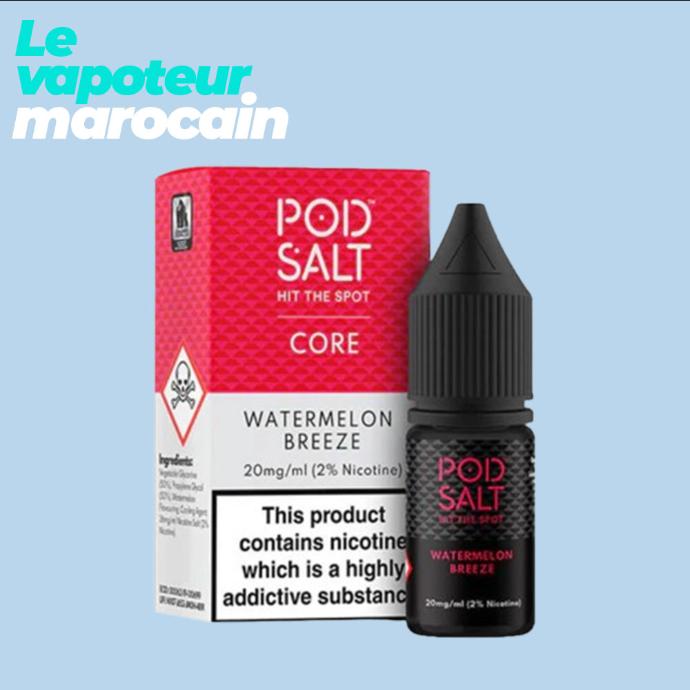 [LIQ/PSH-WAB-10ML-20MGS] WATERMELON BREEZE 10ML 20 mg sel de nicotine - POD SALT
