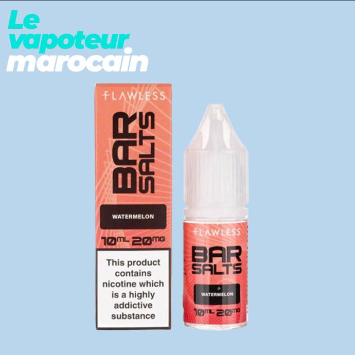 [LIQ/BAS-WAT-10ML-20MGS] WATERMELON 10ML 20mg sel de nicotine - FLAWLESS BAR SALTS