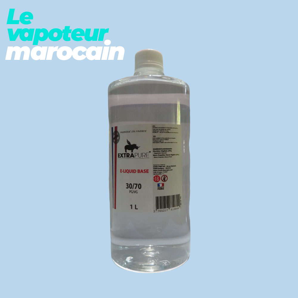 BASE NEUTRE 1 litre 30PG/70VG - EXTRAPURE