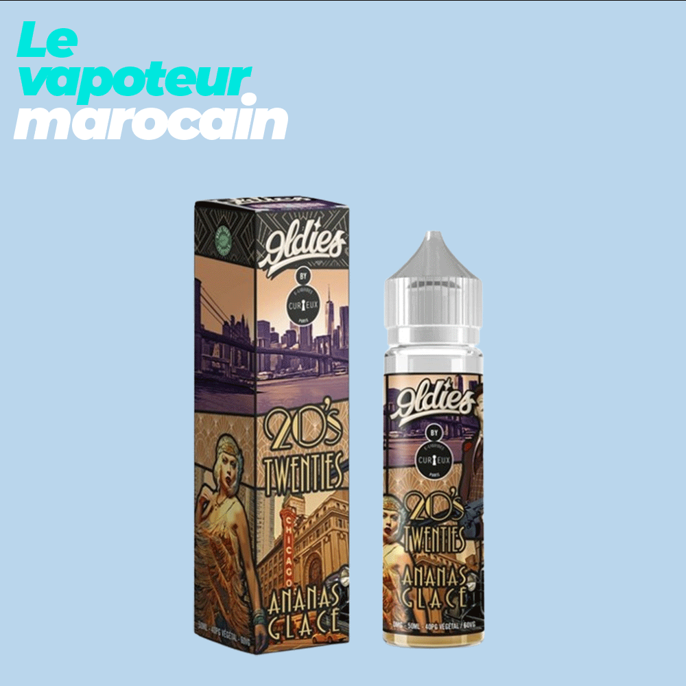 [LIQ/CUR-TWE-50ML] 20'S TWENTIES 50ML 0MG - CURIEUX - ÉDITION OLDIES