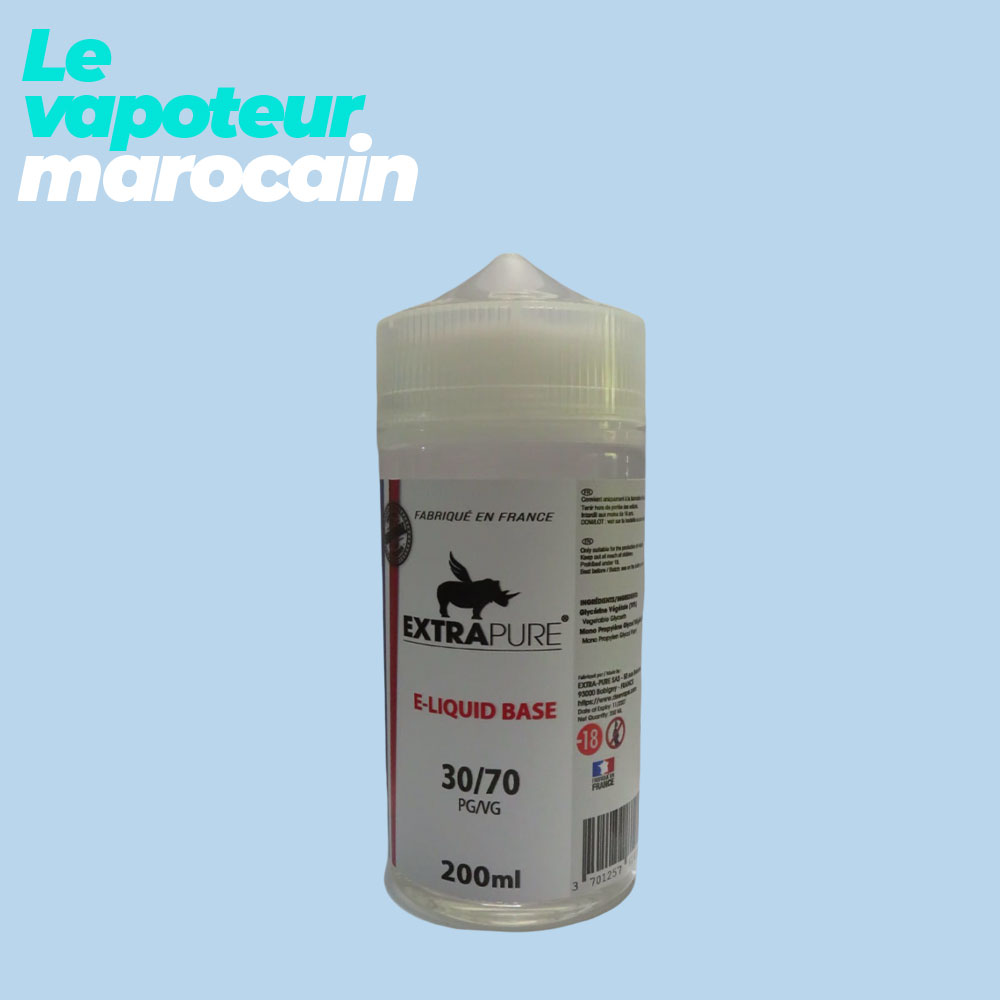 BASE NEUTRE 200 ML 30PG/70VG - EXTRAPURE