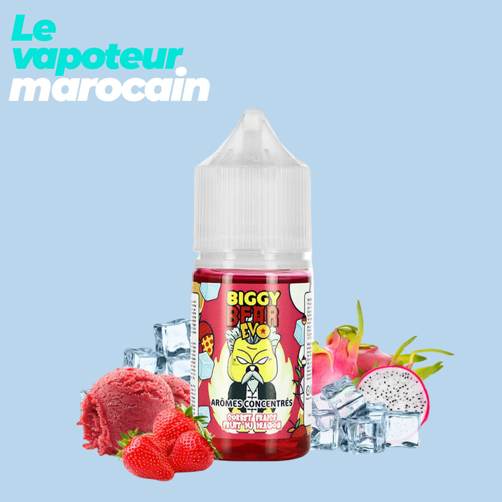 CONCENTRÉ SORBET FRAISE FRUIT DU DRAGON 30ML - BIGGY BEAR