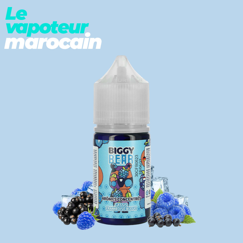 CONCENTRÉ CASSIS FRAMBOISE BLEUE 30ML - BIGGY BEAR