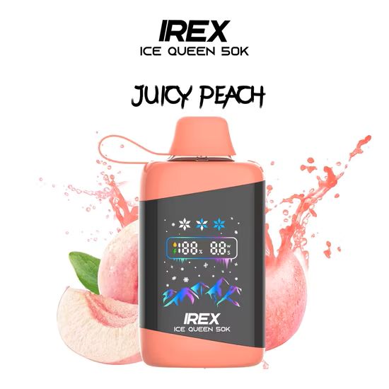 PUFF JUICY PEACH - 50000 BOUFFÉES 5% - IREX