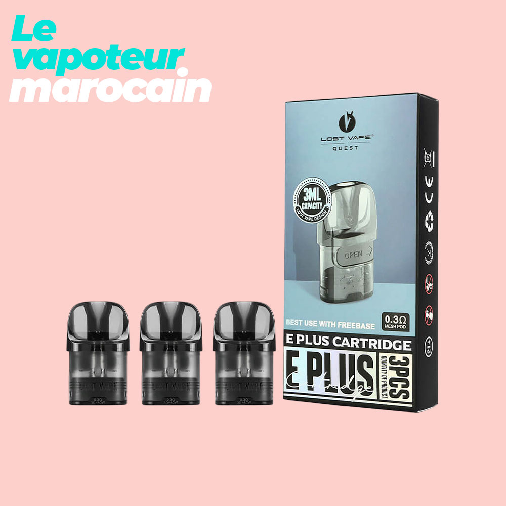 CARTOUCHE POD E-PLUS 3ML PAR 3 - LOST VAPE