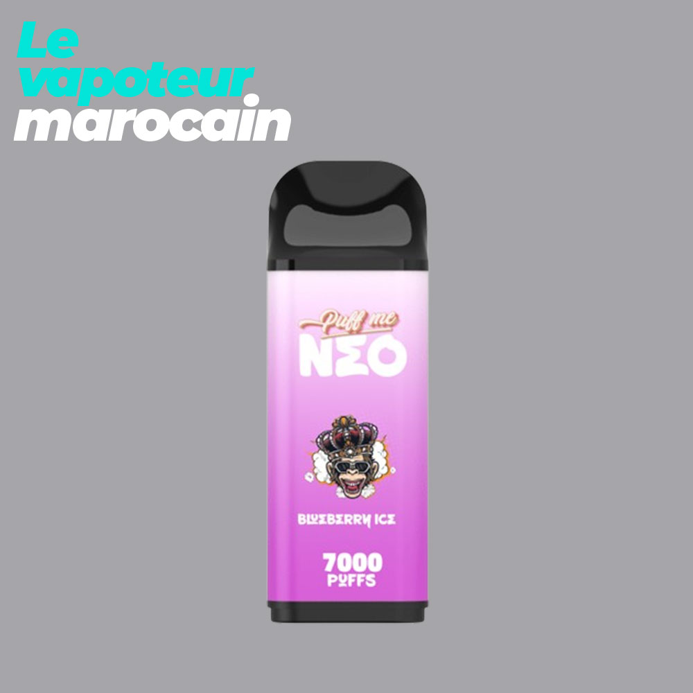 [PUF/PUM-BIN-7000-5%] CARTOUCHE PUFF BLUEBERRY ICE NEO - 7000 BOUFFÉES 5% - PUFF ME