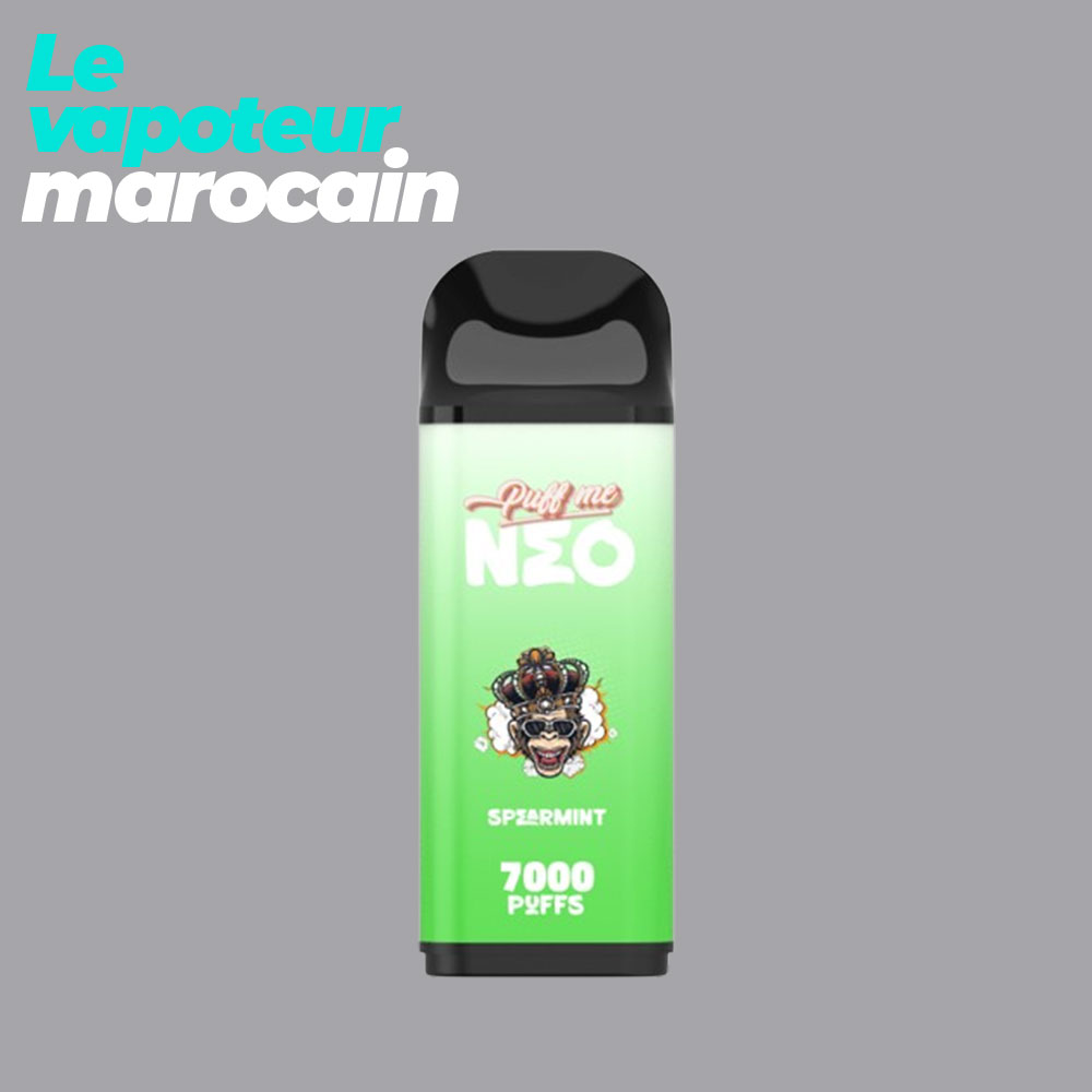 [PUF/PUM-SPN-7000-5%] CARTOUCHE PUFF SPEARMINT NEO - 7000 BOUFFÉES 5% - PUFF ME