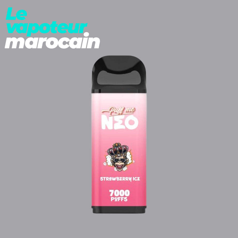 [PUF/PUM-SIN-7000-5%] CARTOUCHE PUFF STRAWBERRY ICE NEO - 7000 BOUFFÉES 5% - PUFF ME