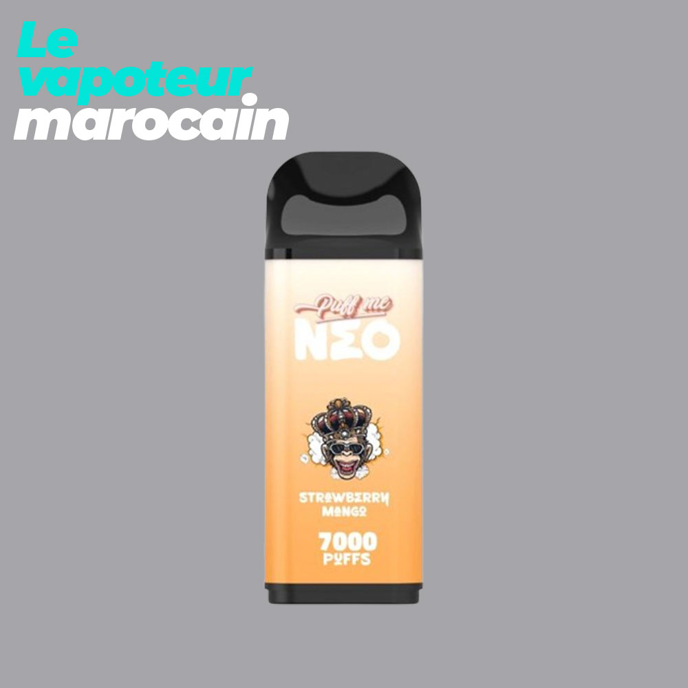 [PUF/PUM-SMN-7000-5%] CARTOUCHE PUFF STRAWBERRY MANGO NEO - 7000 BOUFFÉES 5% - PUFF ME