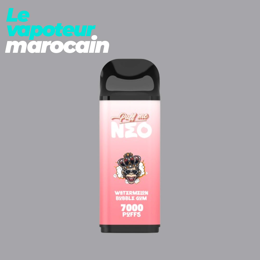 [PUF/PUM-WBN-7000-5%] CARTOUCHE PUFF WATERMELON BUBBLEGUM NEO - 7000 BOUFFÉES 5% - PUFF ME
