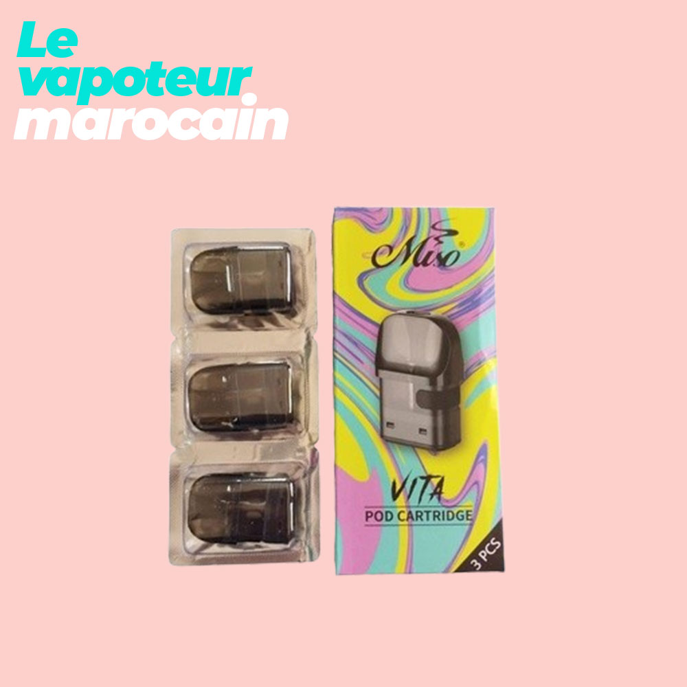 CARTOUCHES VITA POD CARTRIDGE 3,5ML (3 PCS ) - MISO