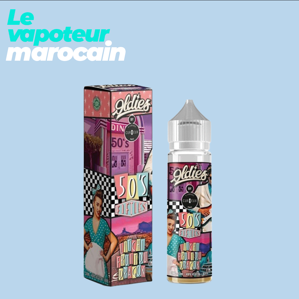 [LIQ/CUR-FIF-50ML] 50'S FIFTIES 50ML 0MG - CURIEUX - ÉDITION OLDIES